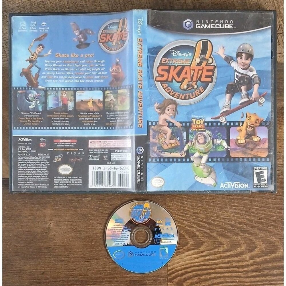 Disney's Extreme Skate Adventure (Nintendo GameCube, 2003) No Manual - Tested